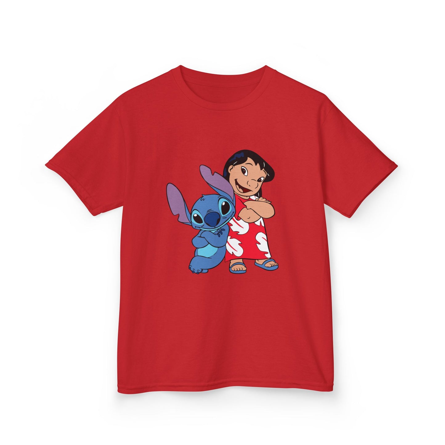 Kids Hawaiian Style T-Shirt with Stitch and Lilo
