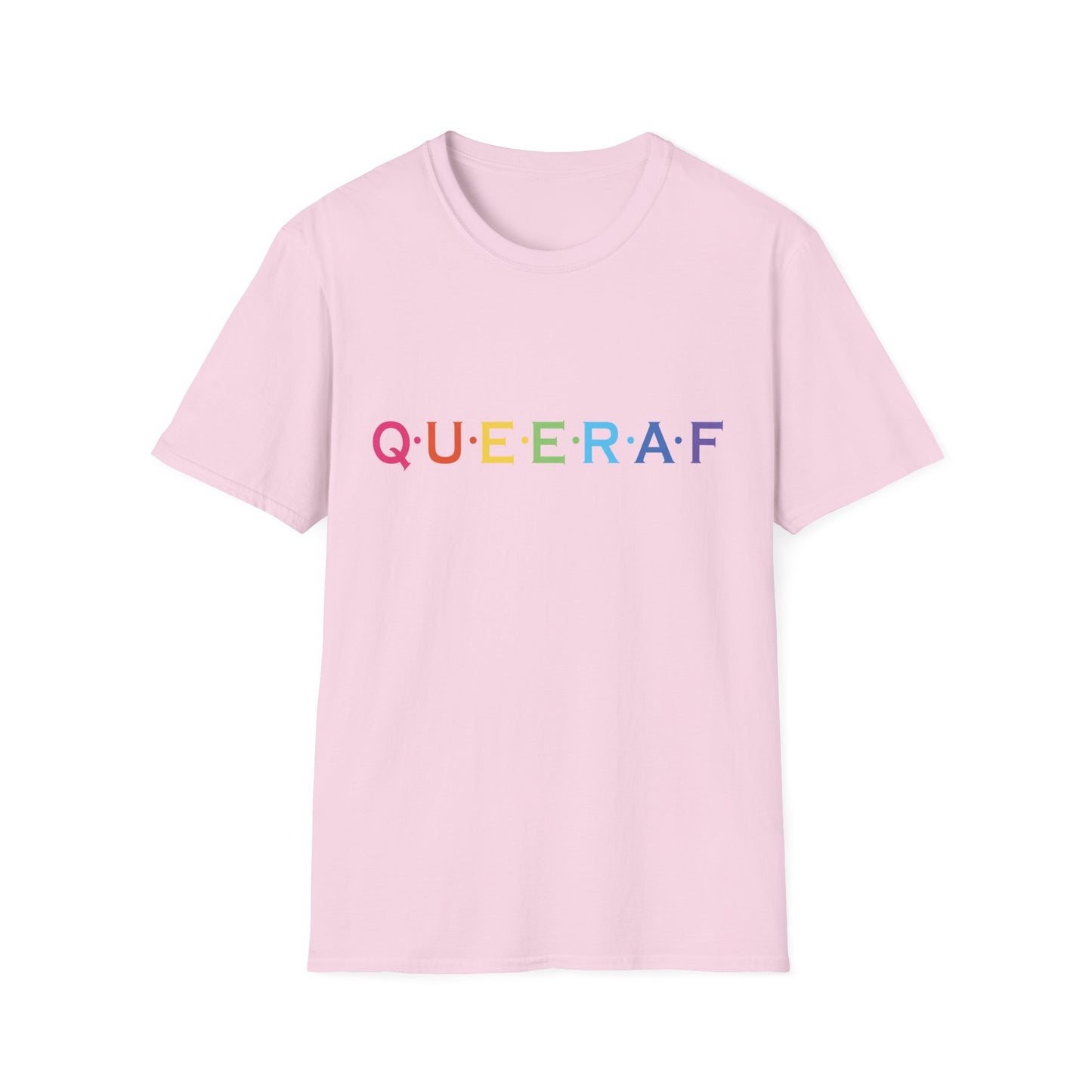 Pride-Inspired Unisex T-Shirt - QUEERAF Graphic Tee for LGBTQ+ Celebrations, Everyday Wear, Gift for Supporters, Inclusive Fashion