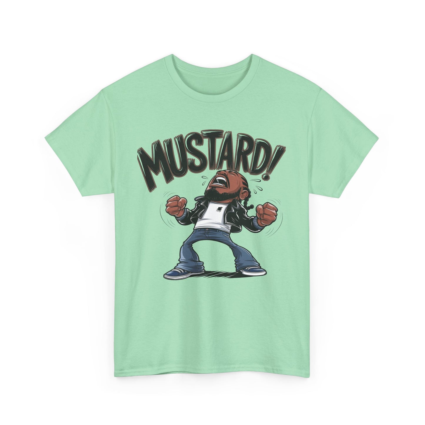 Mustard! Graphic Unisex Heavy Cotton Tee - Fun Casual Streetwear T-Shirt