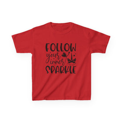 Kids 'Follow Your Inner Sparkle' Tee - Fun Cotton Shirt for Creative Kids