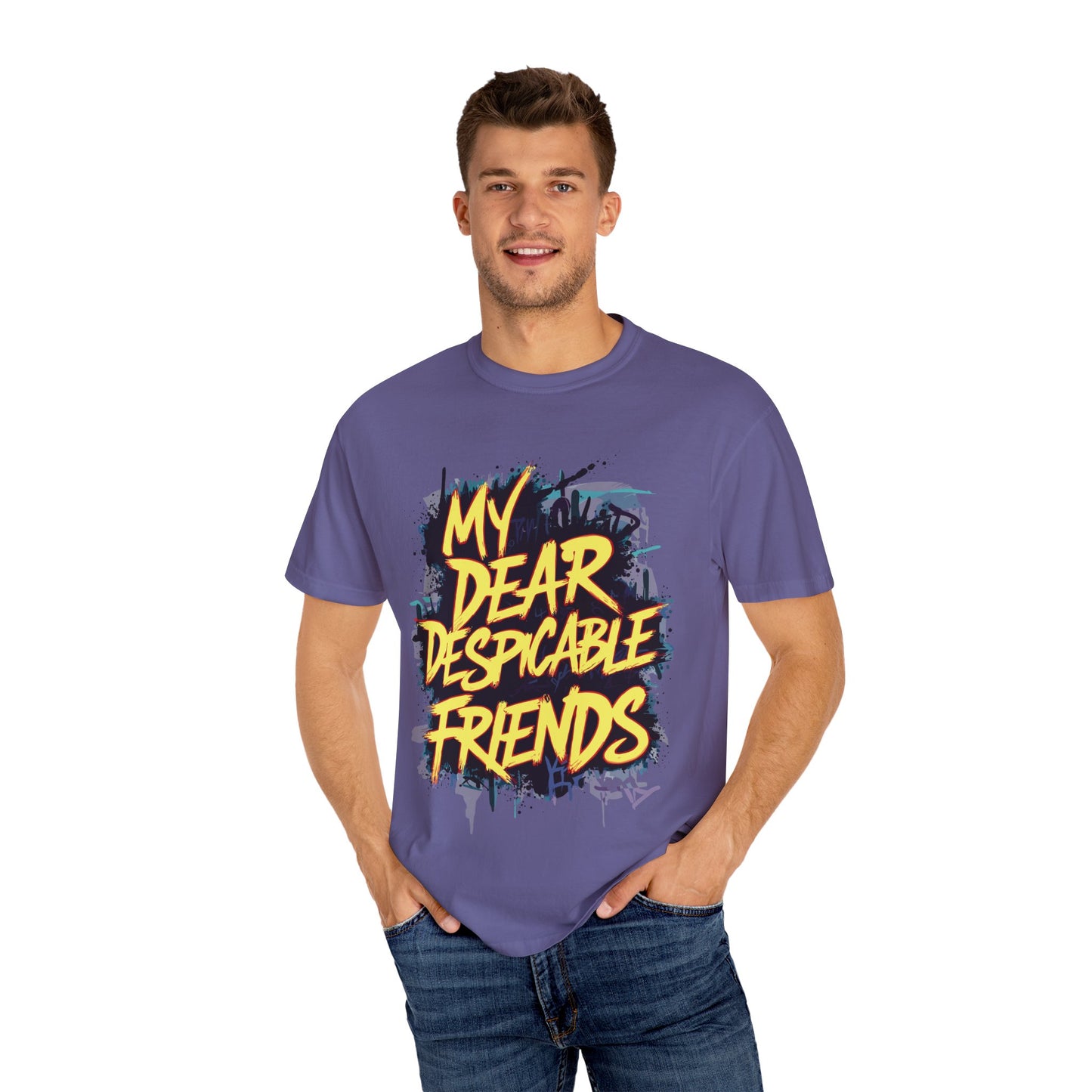 Despicable Friends Graphic Tee, Unisex T-Shirt, Casual Wear, Gift for Friends, Fun Statement Shirt, Graphic Tee for Fans