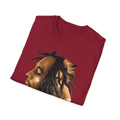 Rasta Lion Unisex Softstyle T-Shirt - Reggae Vibes Inspired Apparel