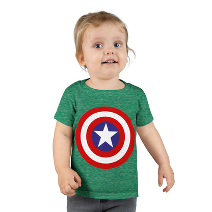 Captain Shield Toddler T-shirt, Kids Superhero Shirt, Birthday Outfit, Gift for Boys, Marvel Inspired Apparel