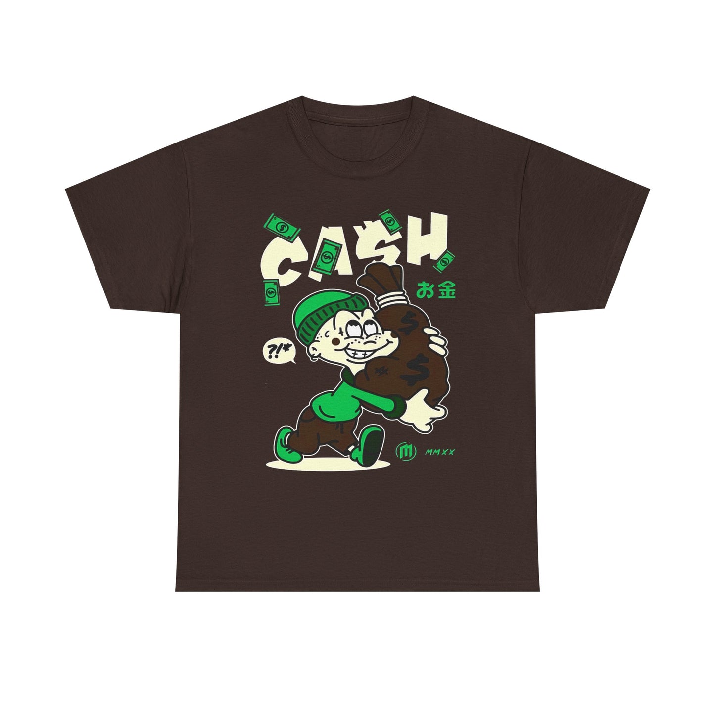 Cash Cartoon Unisex Heavy Cotton Tee - Streetwear Vibe
