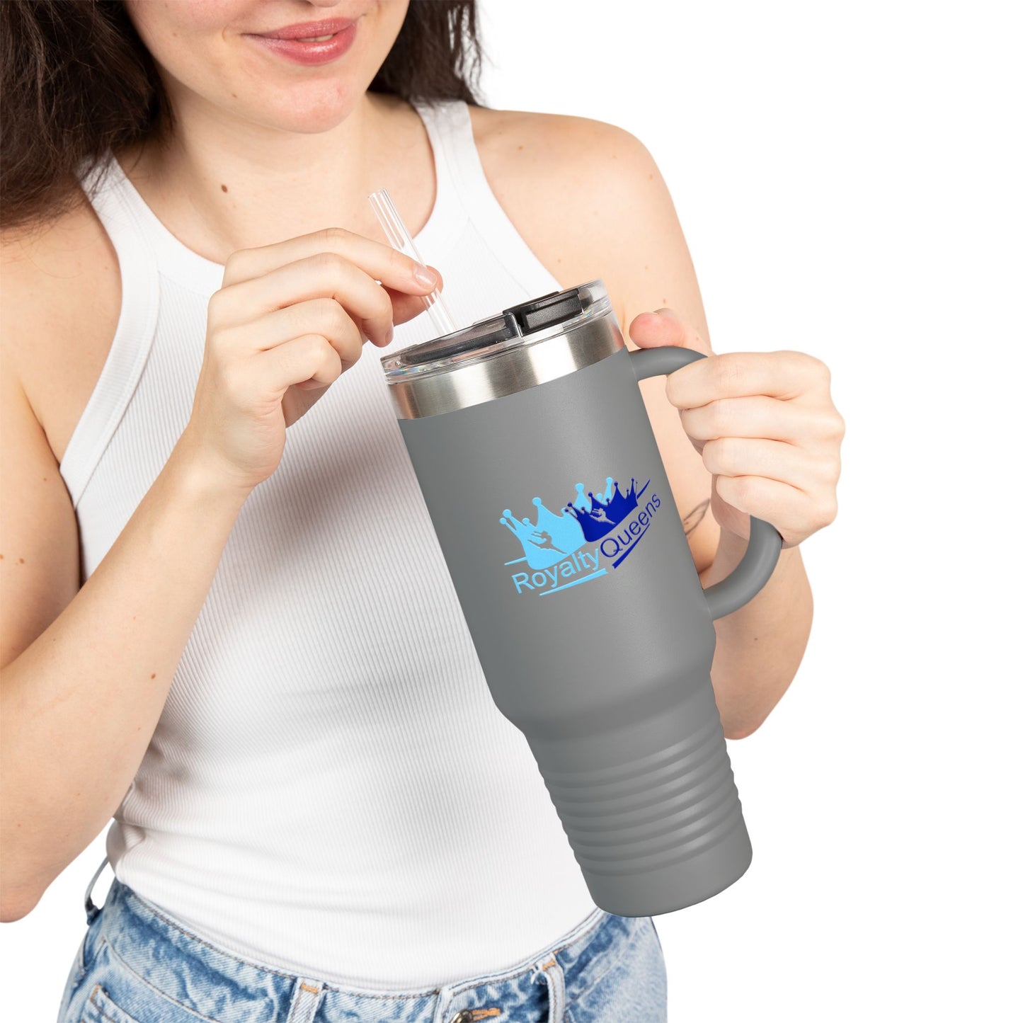 Royalty Queens Insulated Travel Mug | 40oz Tumbler | Perfect for On-the-Go and Celebrations | Gifts for Queens | Drinkware for Adventurers