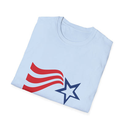 Patriotic 4th of July Unisex T-Shirt, Independence Day Shirt, USA Shirt, Casual Summer Tee, Red White Blue Celebration Tee