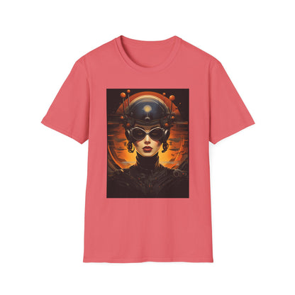 Futuristic Graphic Tee - Unisex Softstyle T-Shirt with Sci-Fi Design