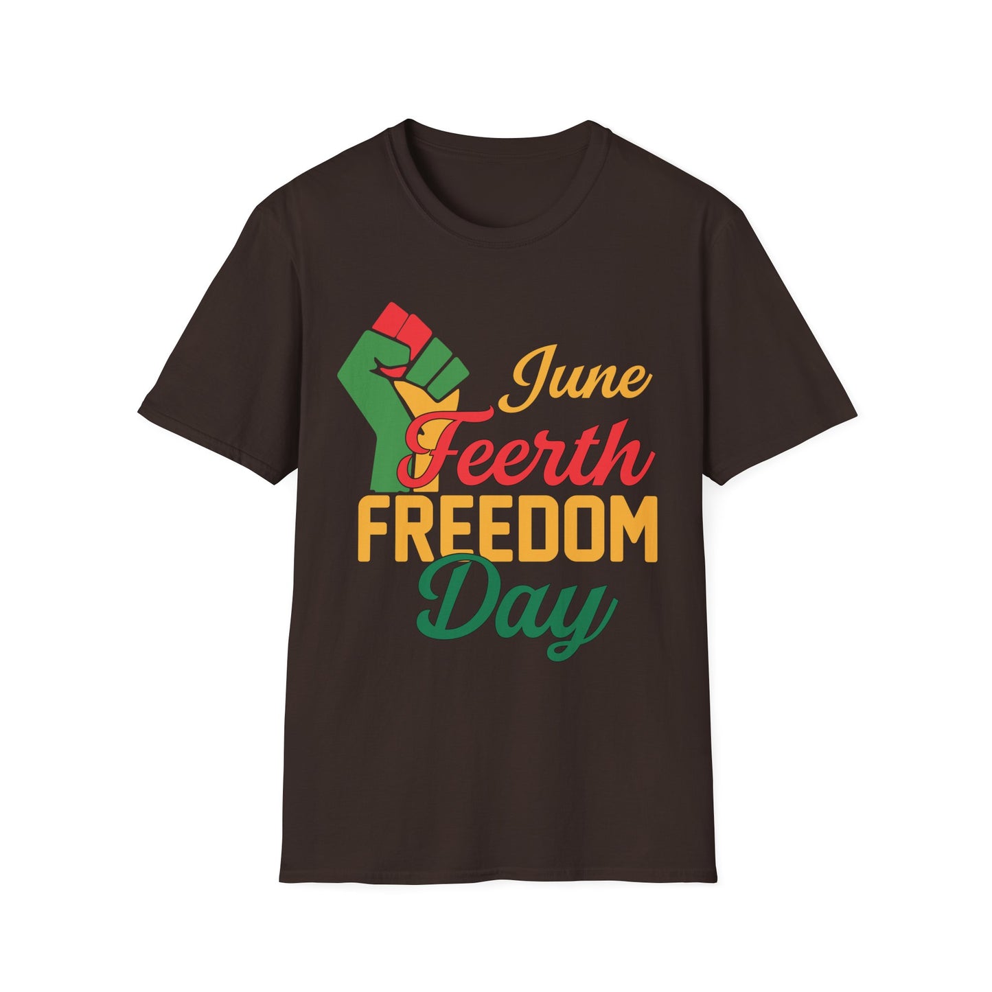 Juneteenth Freedom Day Unisex Softstyle T-Shirt, Celebration Tee, Black History Month Shirt, Equality Apparel, Gift for Activists