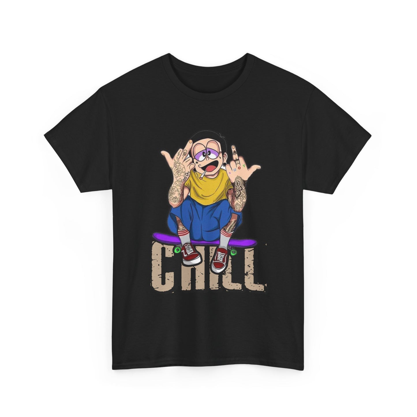 Chill Vibes Unisex Heavy Cotton Tee – Perfect for Relaxed Days