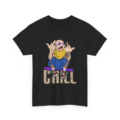 Chill Vibes Unisex Heavy Cotton Tee – Perfect for Relaxed Days