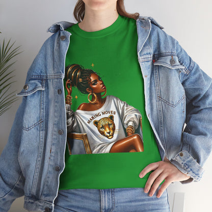 Empowering Women Graphic Tee - 'Making Moves' Heavy Cotton Unisex T-Shirt