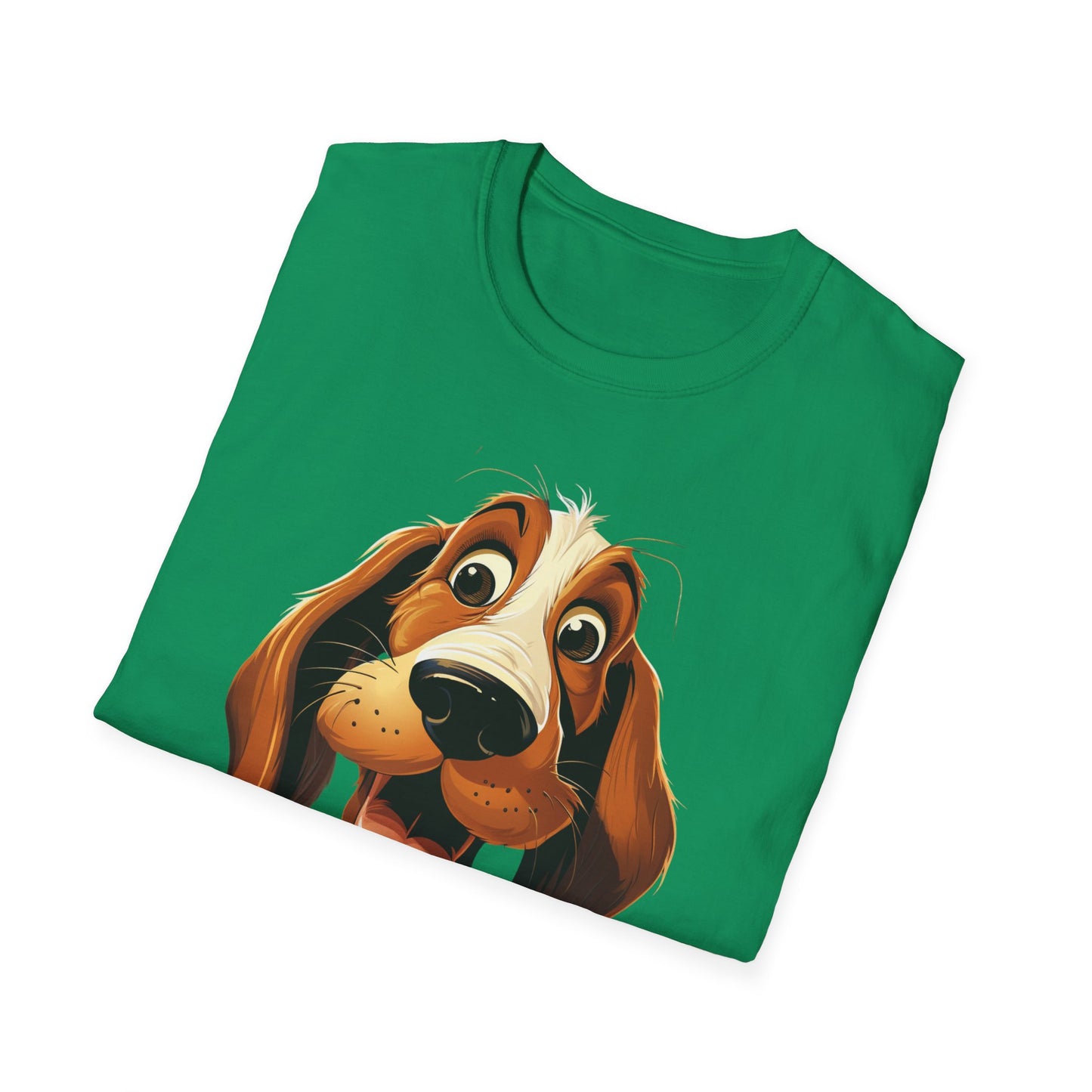 Playful Dog Graphic T-Shirt - Unisex Softstyle Tee for Dog Lovers
