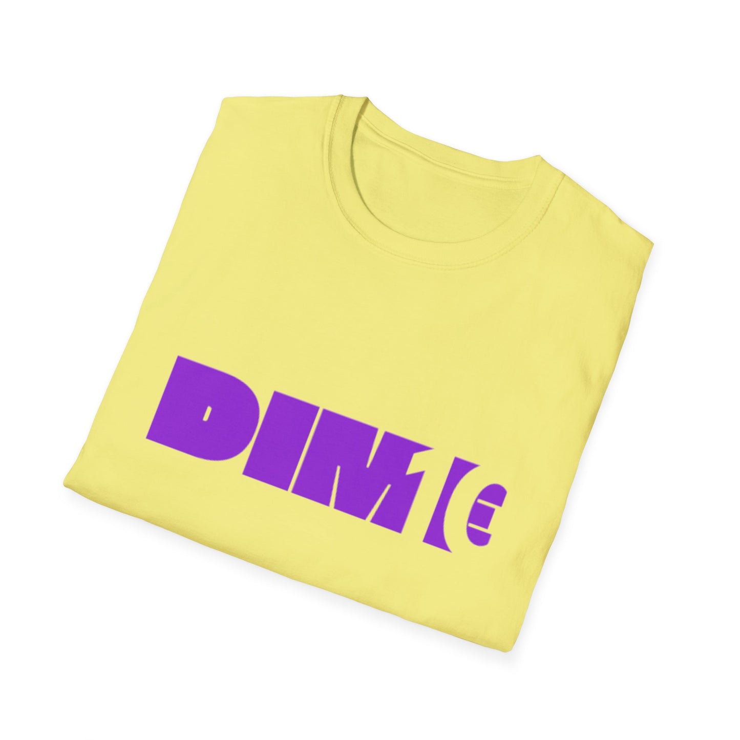 DIM T Unisex Softstyle T-Shirt - Trendy Streetwear Tee, Casual Apparel, Gift for Friends, Summer Fashion, Graphic Tee, Everyday Wear
