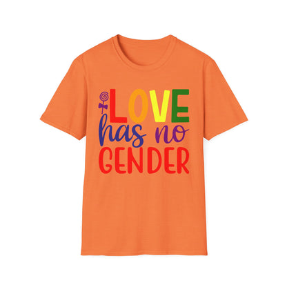 Love Has No Gender Unisex T-Shirt, LGBTQ+ Pride Tee, Comfort Fit Shirt, Gift for Allies, Inclusivity Apparel, Birthday Celebration Top