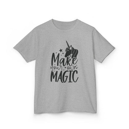 Kids Unicorn Magic Tee - 'Make Your Own Magic' Cotton Shirt