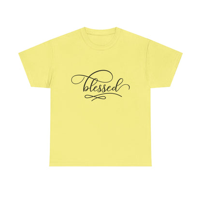 Blessed Unisex Heavy Cotton Tee - Comfortable and Meaningful Shirt for Everyday Wear