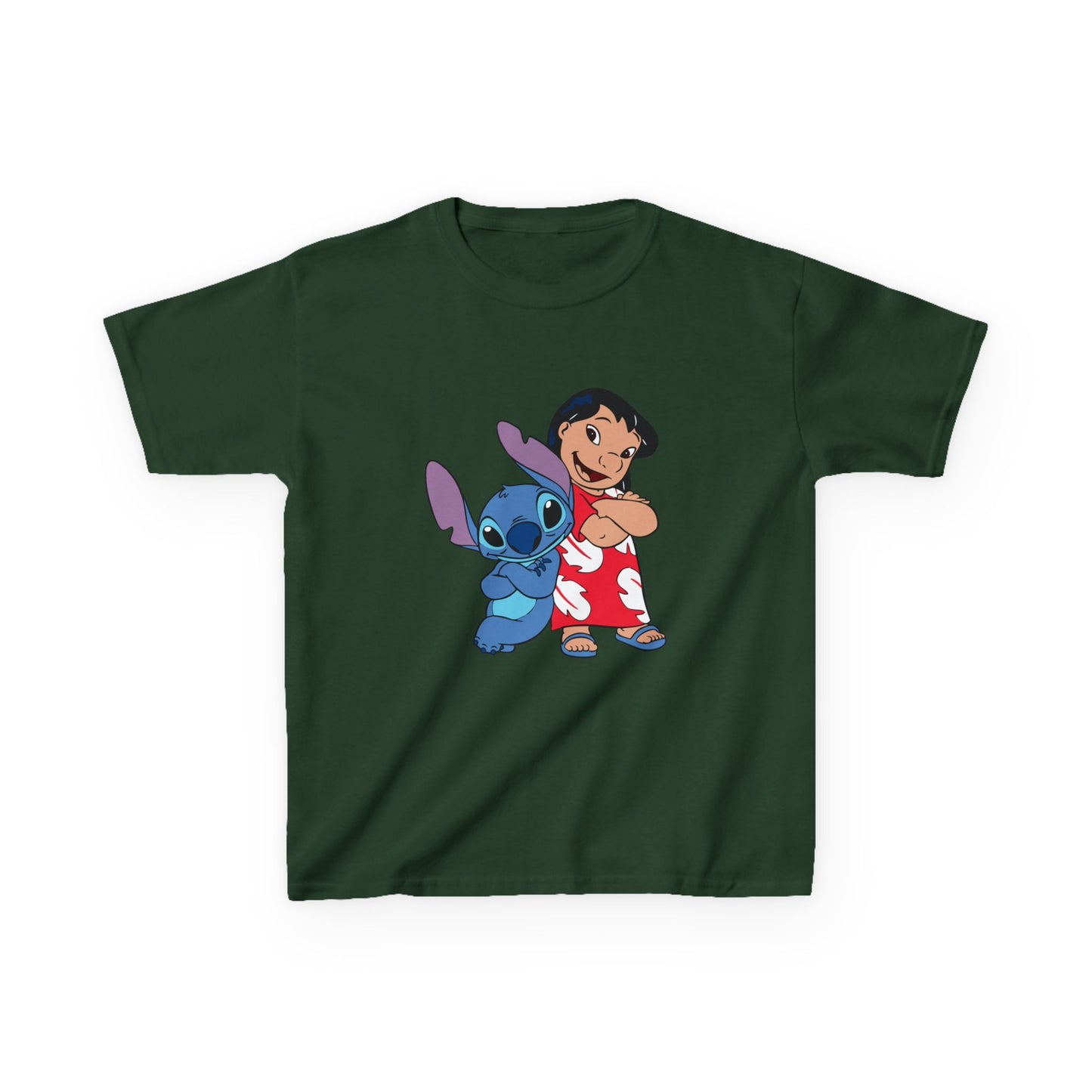 Kids Hawaiian Style T-Shirt with Stitch and Lilo
