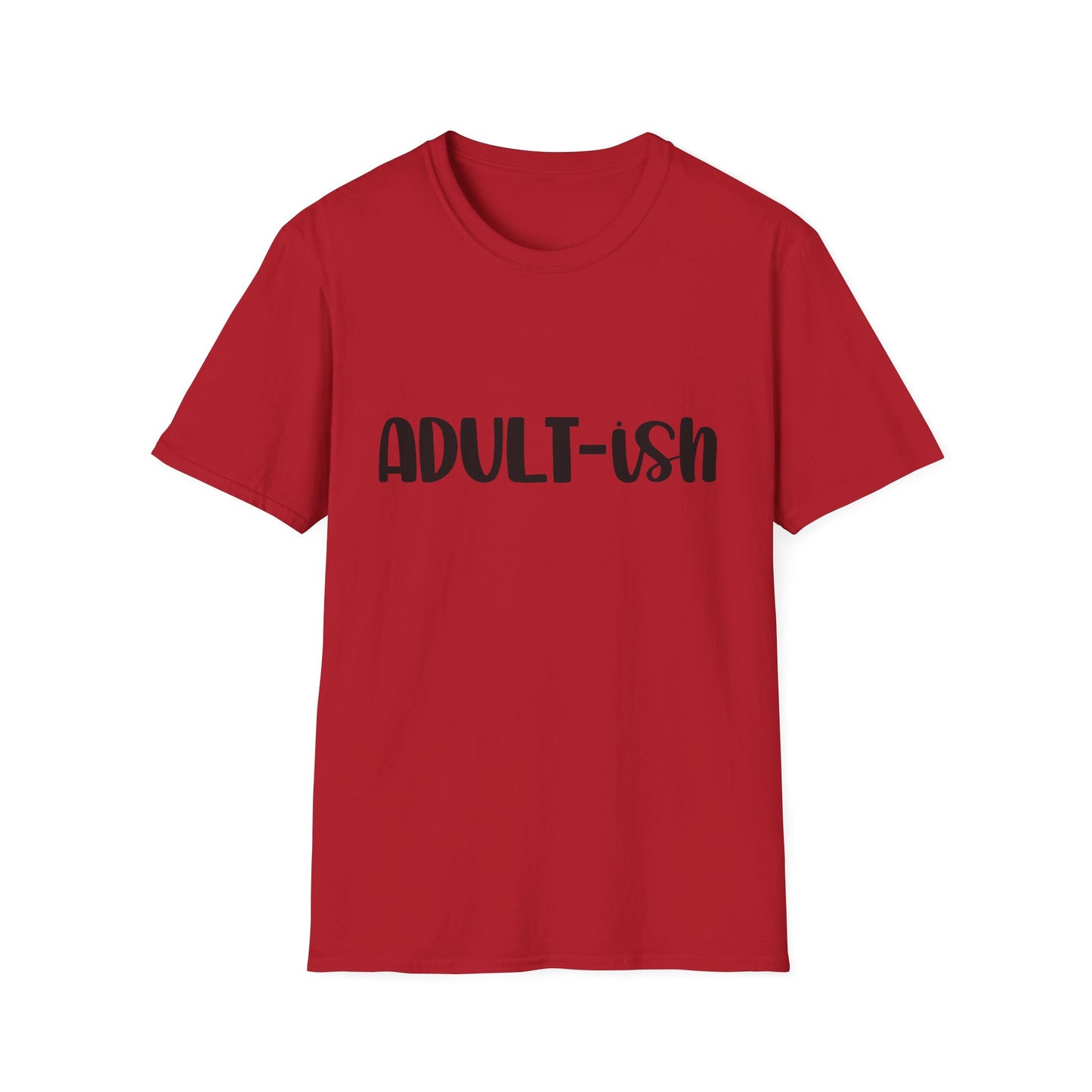 Funny Adult-ish Unisex Softstyle T-Shirt – Perfect Gift for New Adults