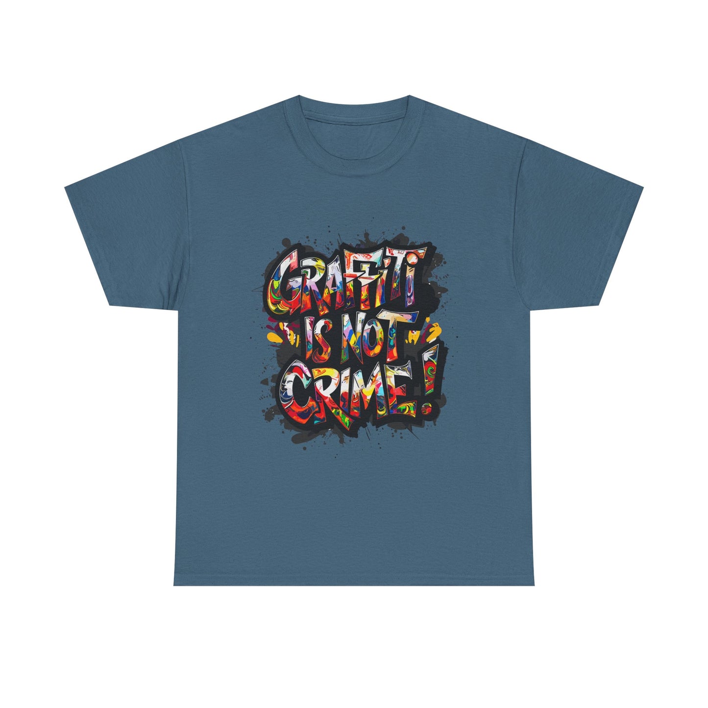 Craft is Not a Crime Unisex Heavy Cotton Tee, Graffiti Art Shirt, Streetwear, Gift for Artists, Art Lover's Top, Trendy Graphic Tee