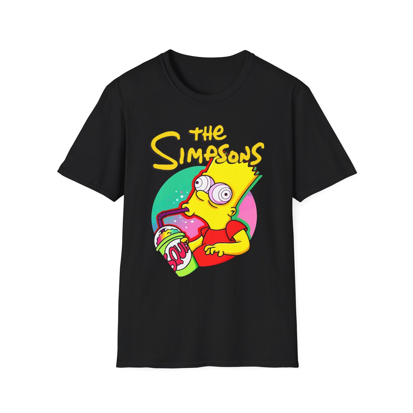 Funny Bart Simpson Unisex Softstyle T-Shirt - Retro Cartoon Tee