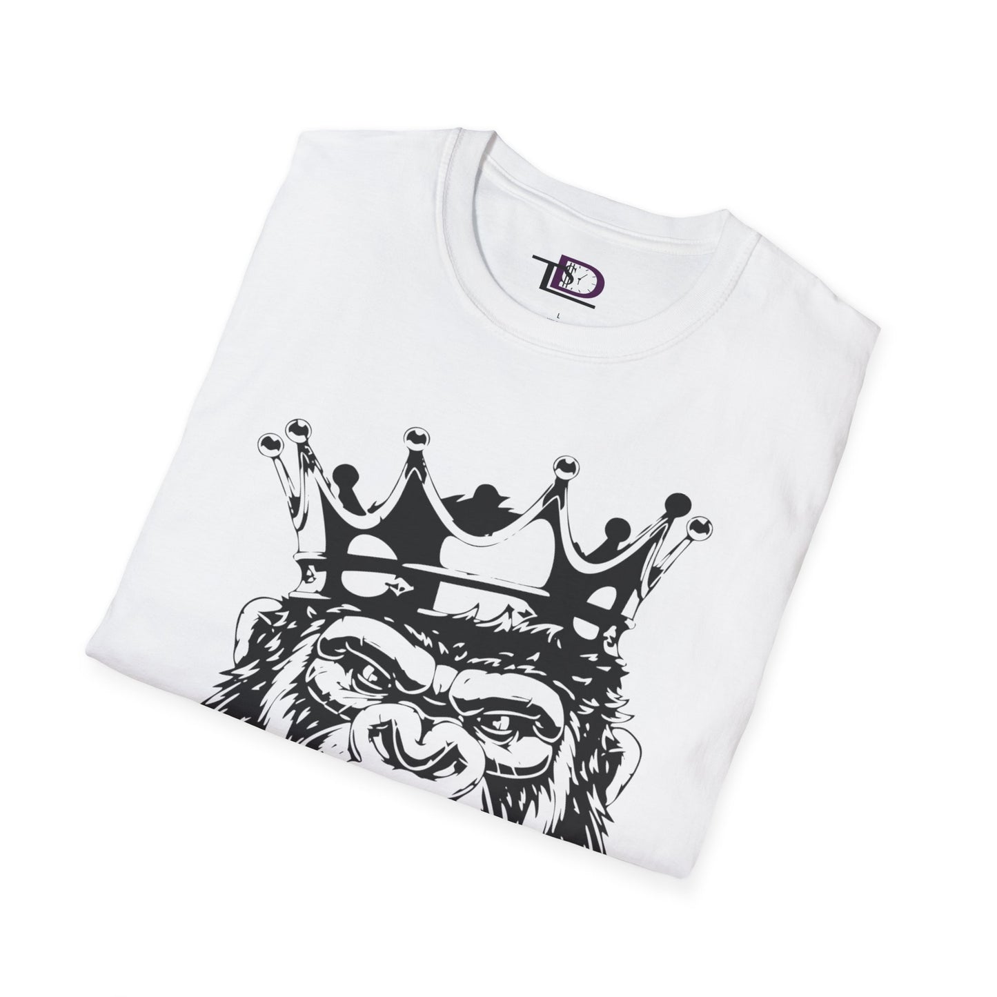 King Status Gorilla T-Shirt | Unisex Softstyle Tee for Casual Wear