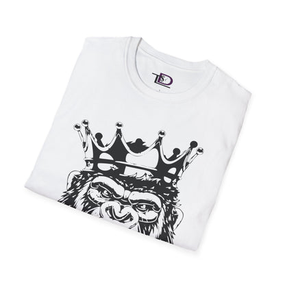 King Status Gorilla T-Shirt | Unisex Softstyle Tee for Casual Wear