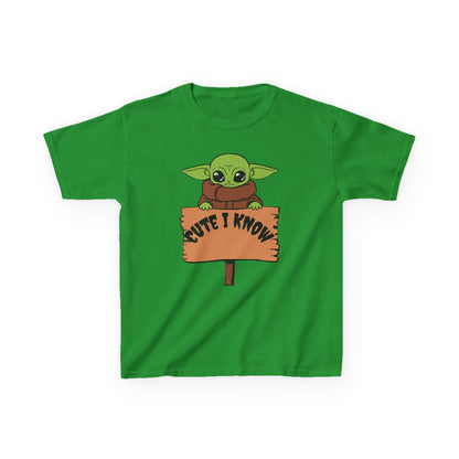 Cute Baby Alien Kids Tee - "Cute I Know" Design for Trendy Kids