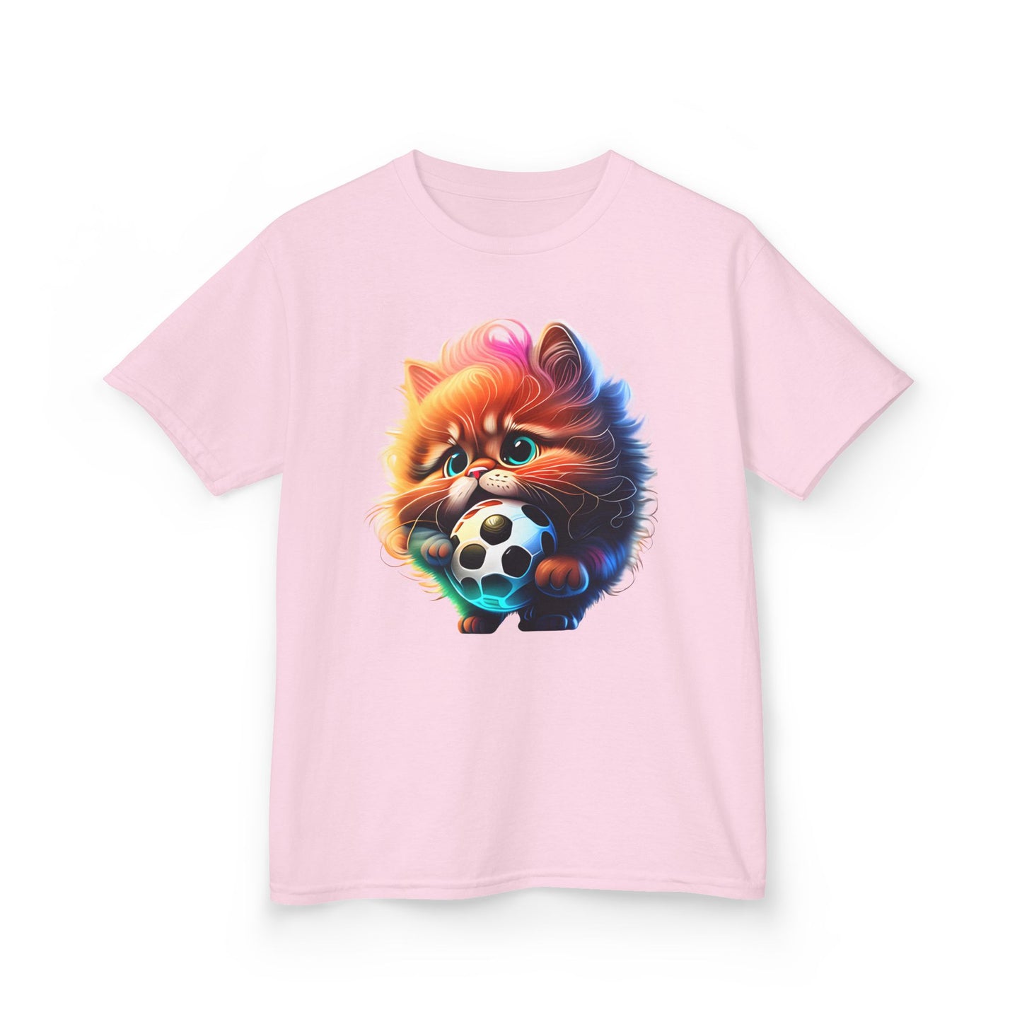 Cute kitty Soccer Kids Tee - Fun & Playful Cotton T-Shirt