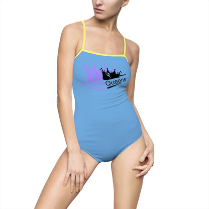Sassy Queens One-Piece Swimsuit, Summer Beachwear, Pool Party Attire, Vacation Swimwear, Fun Swim Suit, Gift for Friends