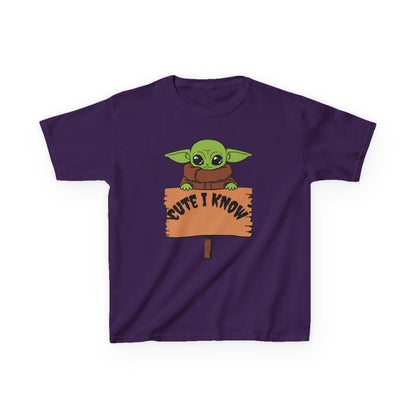 Cute Baby Alien Kids Tee - "Cute I Know" Design for Trendy Kids