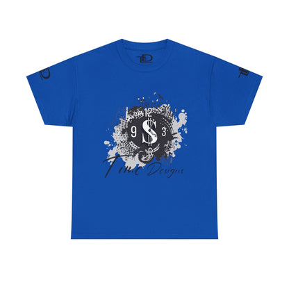 Unisex Heavy Cotton Tee - Time Designs Dollar Clock Graphic T-Shirt