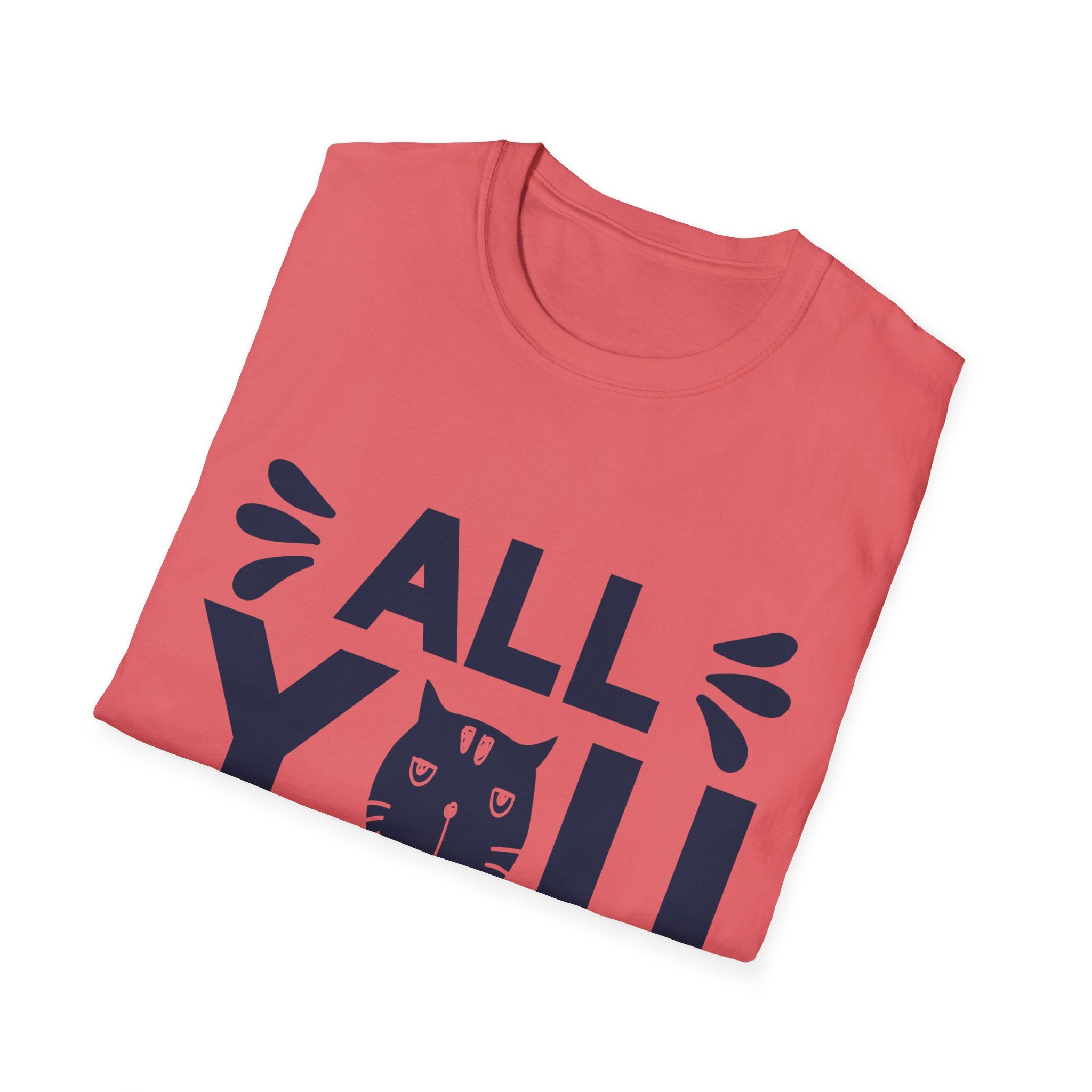 All You Need Is Cat Unisex Softstyle T-Shirt | Cute Cat Lover Tee, Gift for Pet Owners, Funny Cat T-Shirt, Cat-Themed Apparel, Birthday Gift