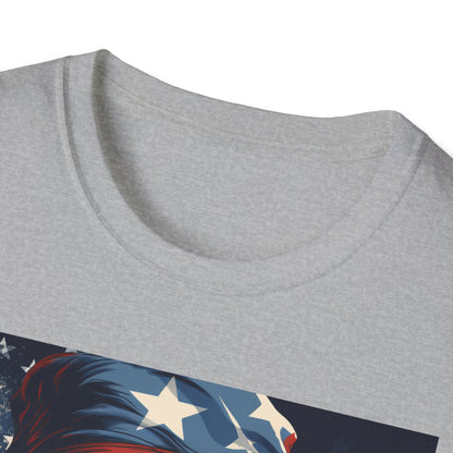 Patriotic Monkey Graphic T-Shirt, Fourth of July Tee, Summer Clothing, Unisex Casual Wear, Fun Gift for Animal Lovers, USA Pride Shirt