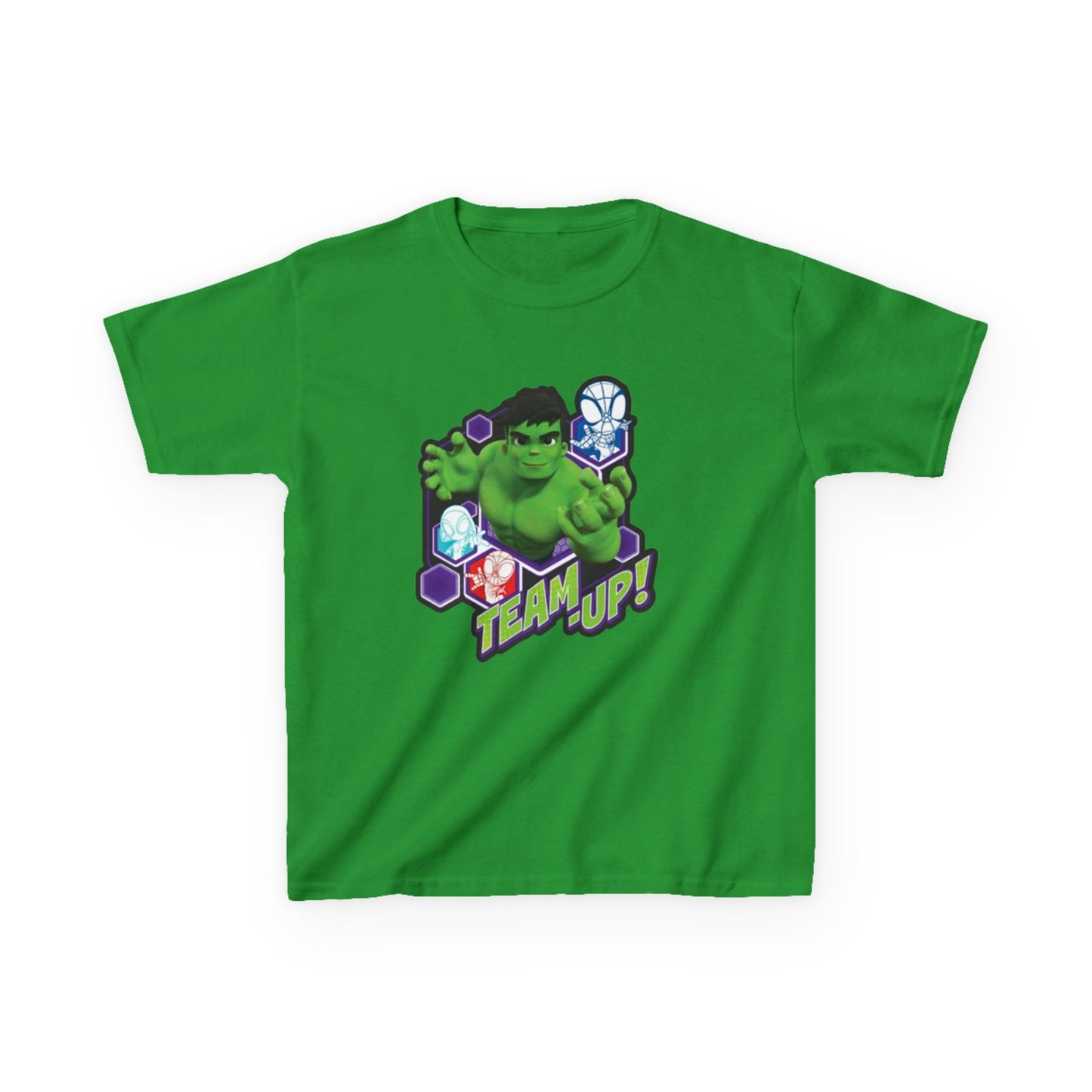 Hulk Team Up Kids Tee, Superhero Shirt, Fun Cotton Tee, Birthday Gift, Team Up T-Shirt, Kids Party Apparel