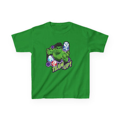 Hulk Team Up Kids Tee, Superhero Shirt, Fun Cotton Tee, Birthday Gift, Team Up T-Shirt, Kids Party Apparel