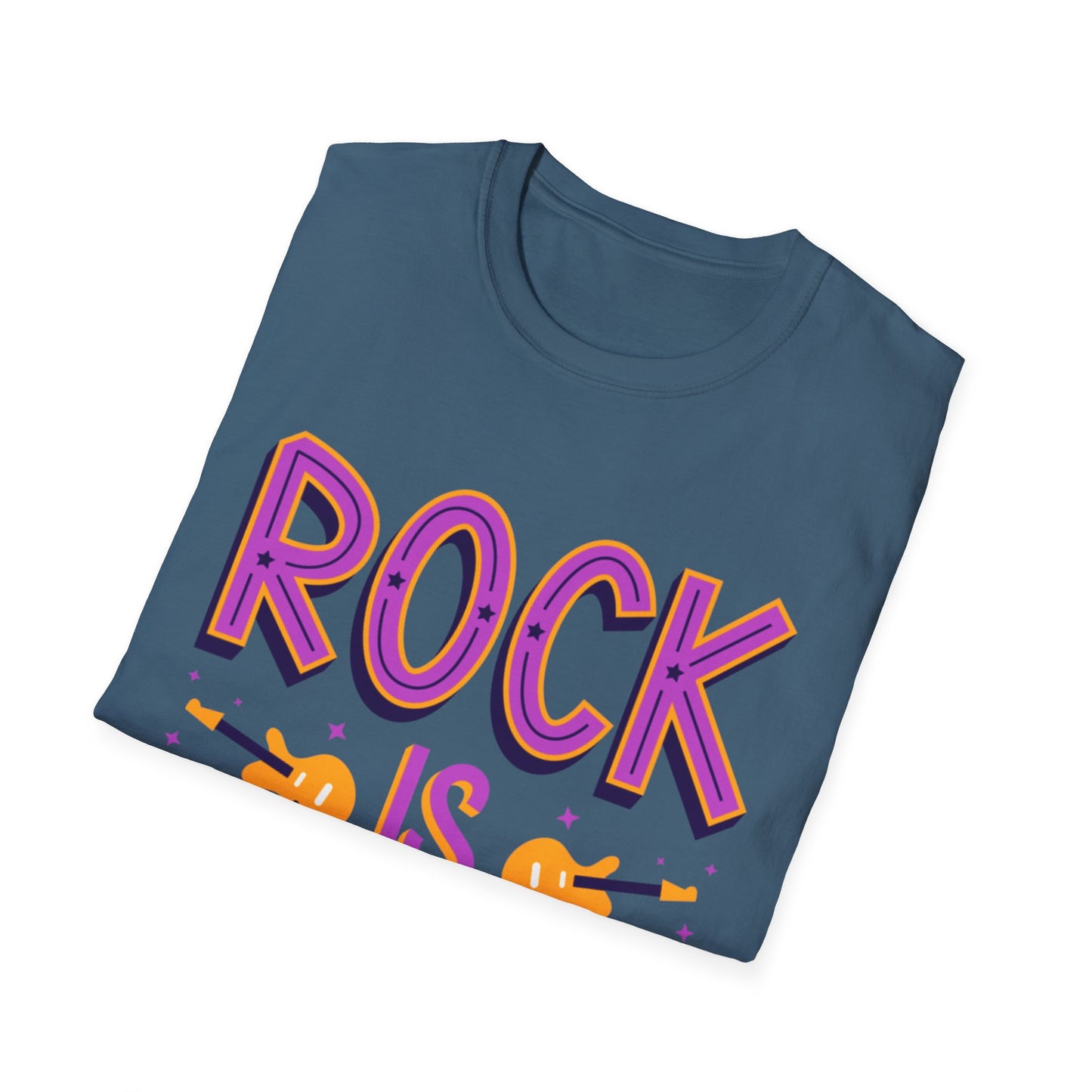 Rock is Ageless T-Shirt | Unisex Softstyle Tee for Music Lovers, Festival Wear, Gift for Musicians, Retro Apparel