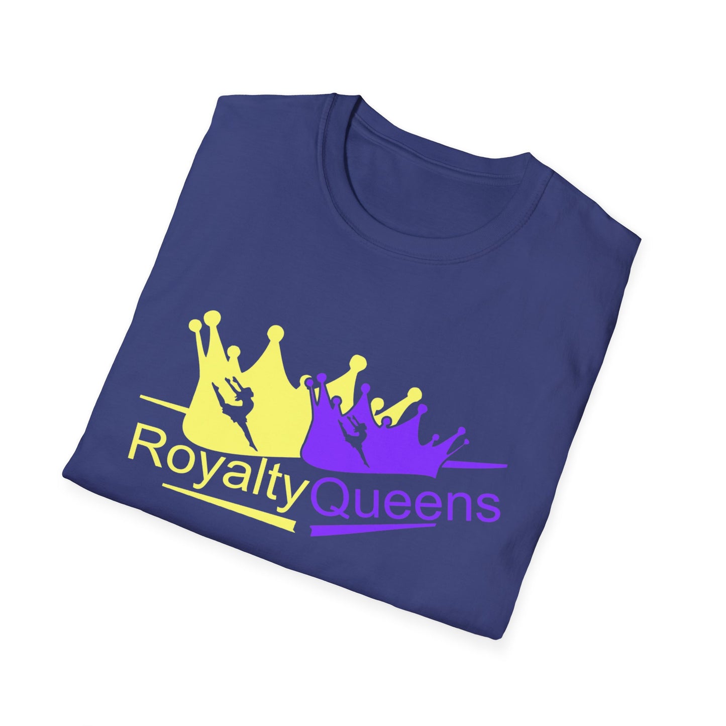 Royalty Queens Unisex Softstyle T-Shirt | Vibrant Crown Print | Perfect for Birthdays, Celebrations, and Everyday Wear