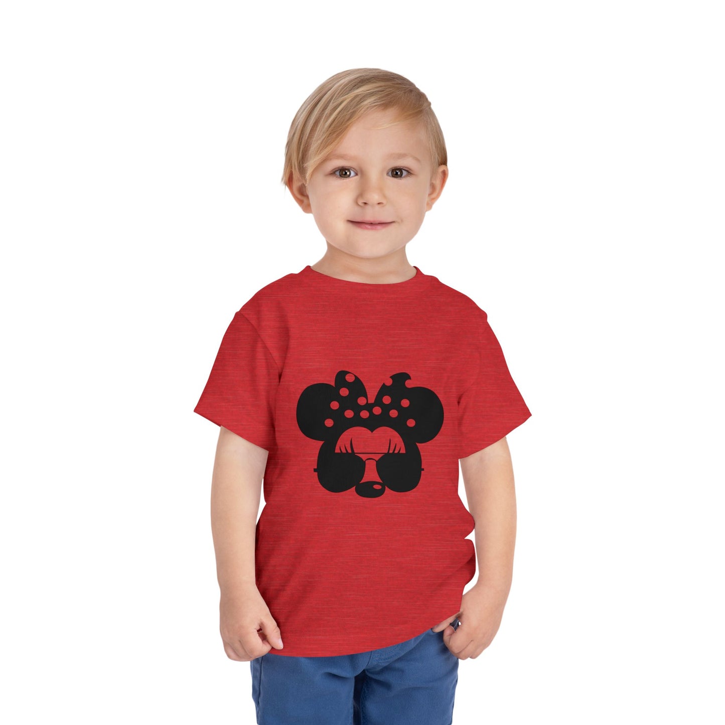 Cute Toddler Tee with Sunglasses Minnie Design, Kids Fashion, Summer Outfit, Birthday Gift, Playdate Shirt