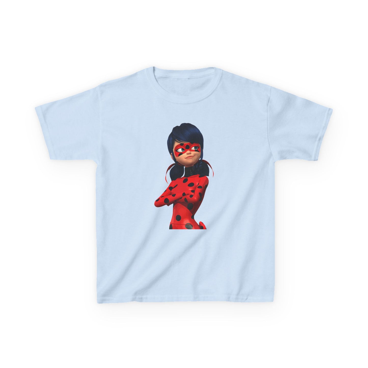 Cool Ladybug Superhero Kids Heavy Cotton Tee | Fun and Playful Design for Young Heroes