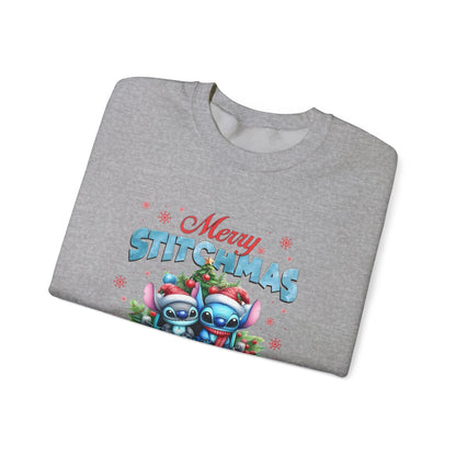 Merry Stitchmas Sweatshirt – Cute Stitch Holiday Crewneck