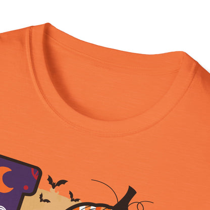 Halloween Love T-Shirt | Unisex Softstyle Tee for Fall | Spooky Season Apparel | Cute Halloween Shirt | Gift for Ghost Lovers