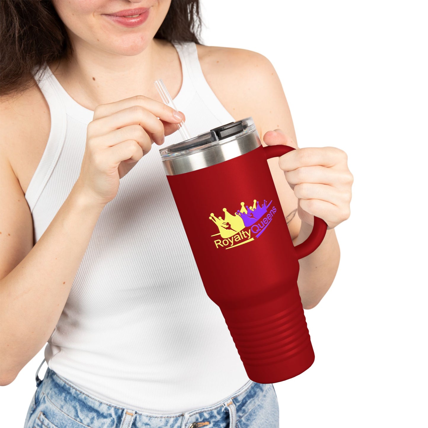 Queen-Themed Insulated Travel Mug, 40oz | Perfect for Women on the Go, Gifts for Mother's Day, Birthday, and Travel