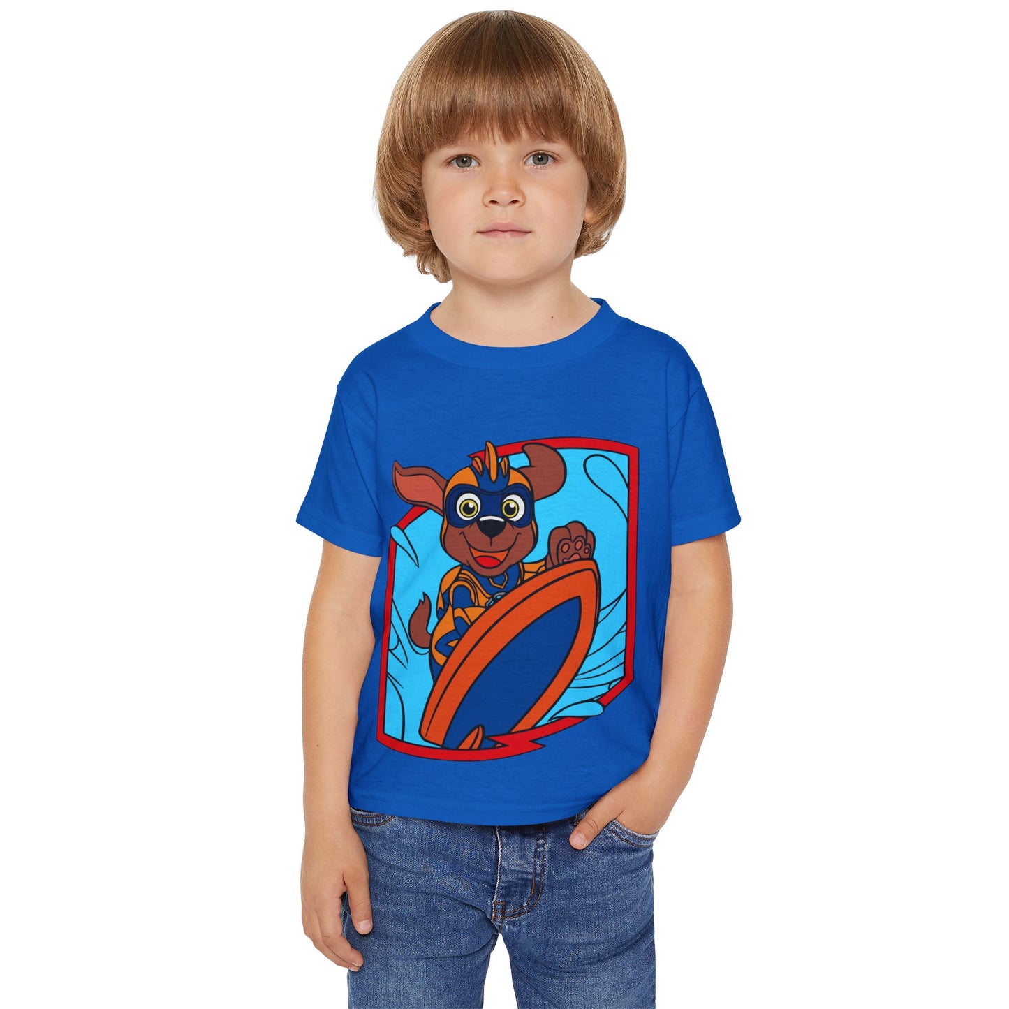 Toddler Graphic T-Shirt, Fun Surfing Dog Design, Kids Beachwear, Playful Summer Outfit, Birthday Gift for Boys & Girls