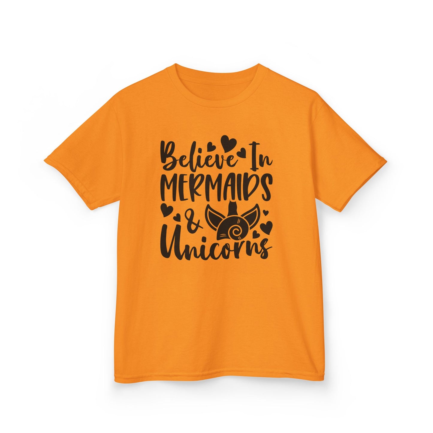 Kids Heavy Cotton™ Tee - Believe in Mermaids & Unicorns T-Shirt