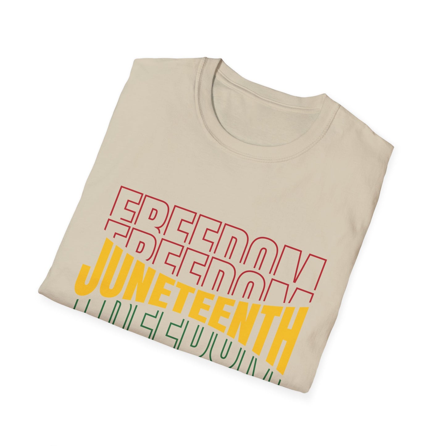 Juneteenth Freedom T-Shirt, Unisex Softstyle Tee, Celebrate Freedom, African American History, Independence Day Shirt, Gift for Activists