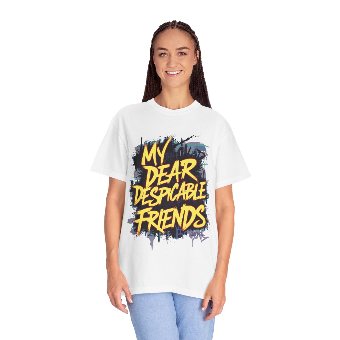 Despicable Friends Graphic Tee, Unisex T-Shirt, Casual Wear, Gift for Friends, Fun Statement Shirt, Graphic Tee for Fans