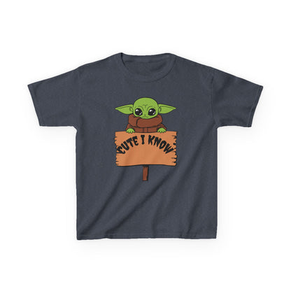 Cute Baby Alien Kids Tee - "Cute I Know" Design for Trendy Kids