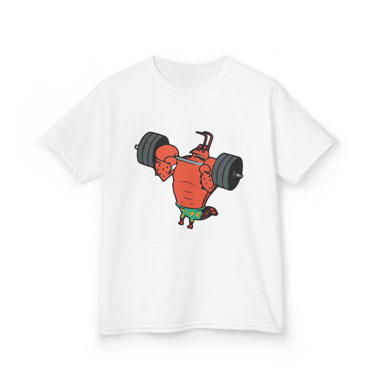 Kids Fitness Lobster Tee, Funny Kids T-Shirt, Gym Humor Tee, Nautical Theme Shirt, Gift for Young Athletes