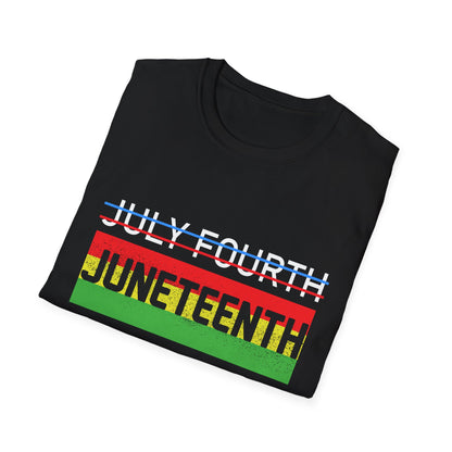 Juneteenth and July Fourth Celebration T-Shirt, Unisex Tee for Summer, Events, Independence Day, African American Heritage