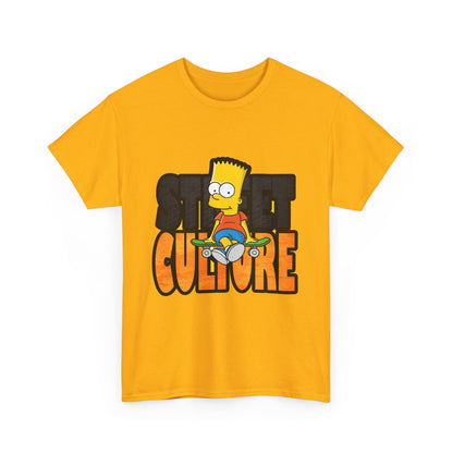 Retro Bart Simpson Unisex Heavy Cotton Tee - Street Culture Vibe